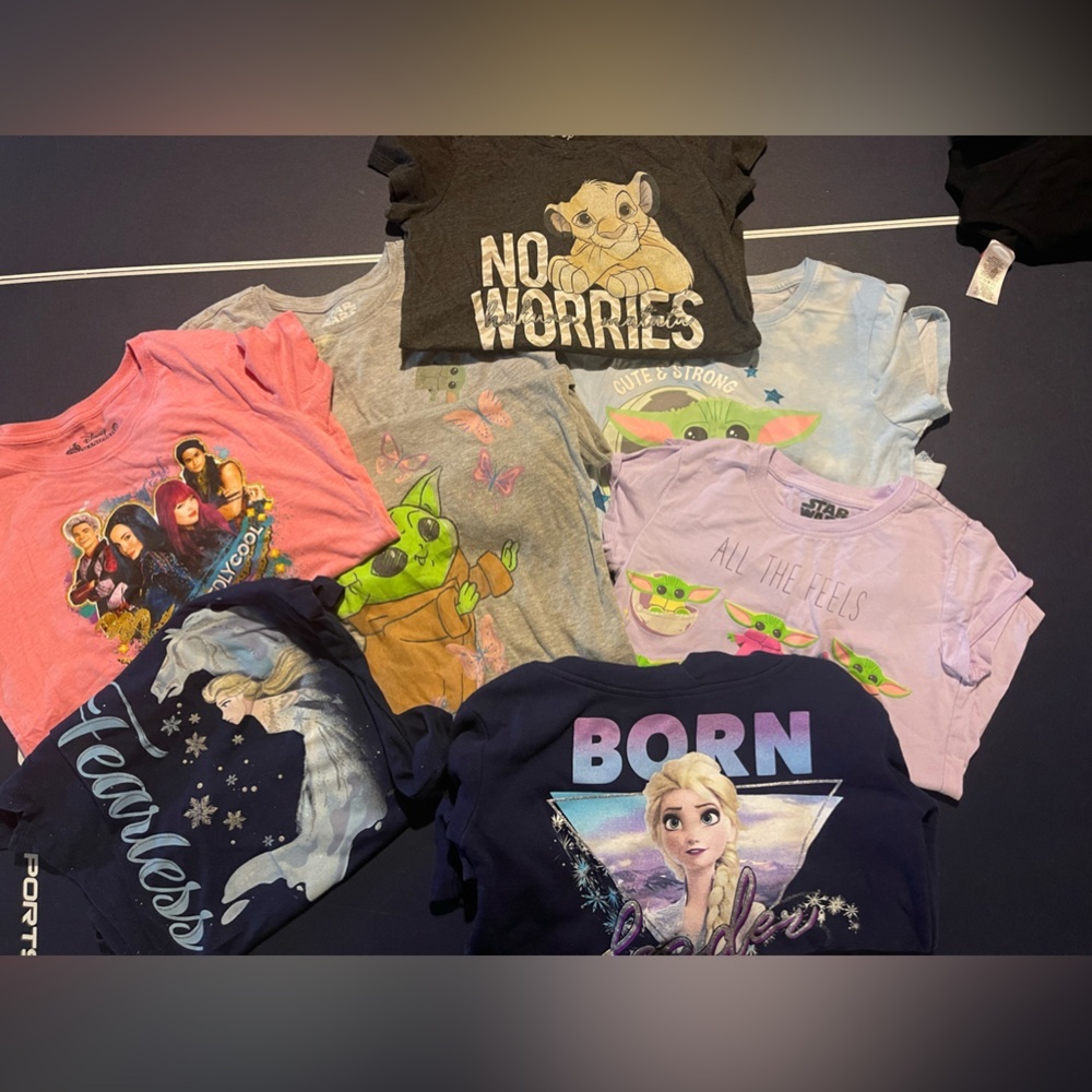 Disney Girls Large TShirts and 1 Sweatshirt